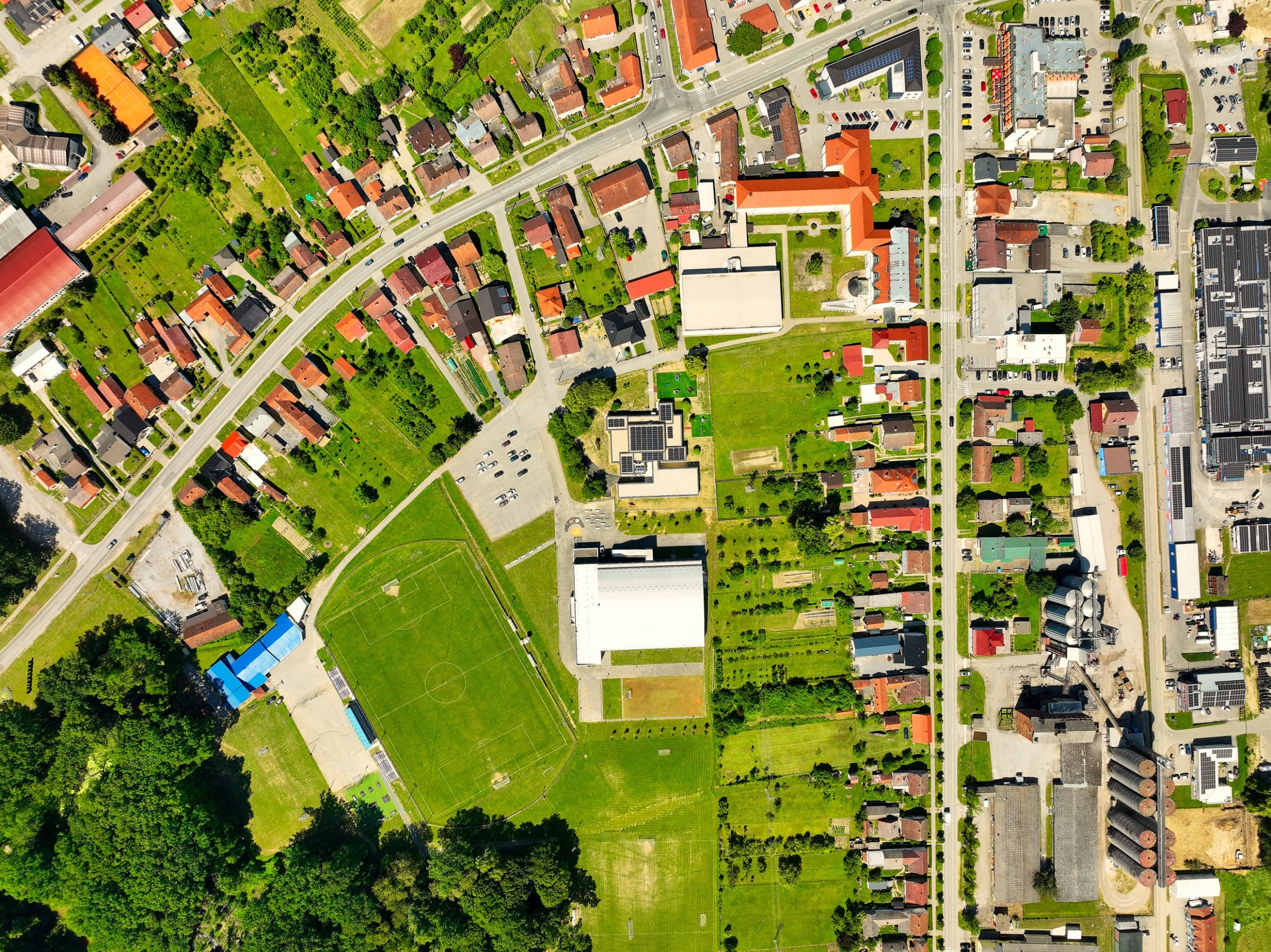 Şehir hava fotoğrafı
